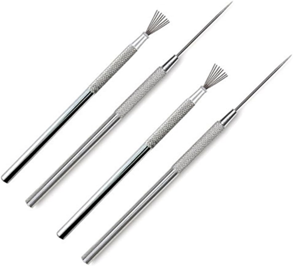 Honbay Pack of 2 Sets Clay Pottery Sculpture Feather Wire Texture + Pro Needle Detail Tools