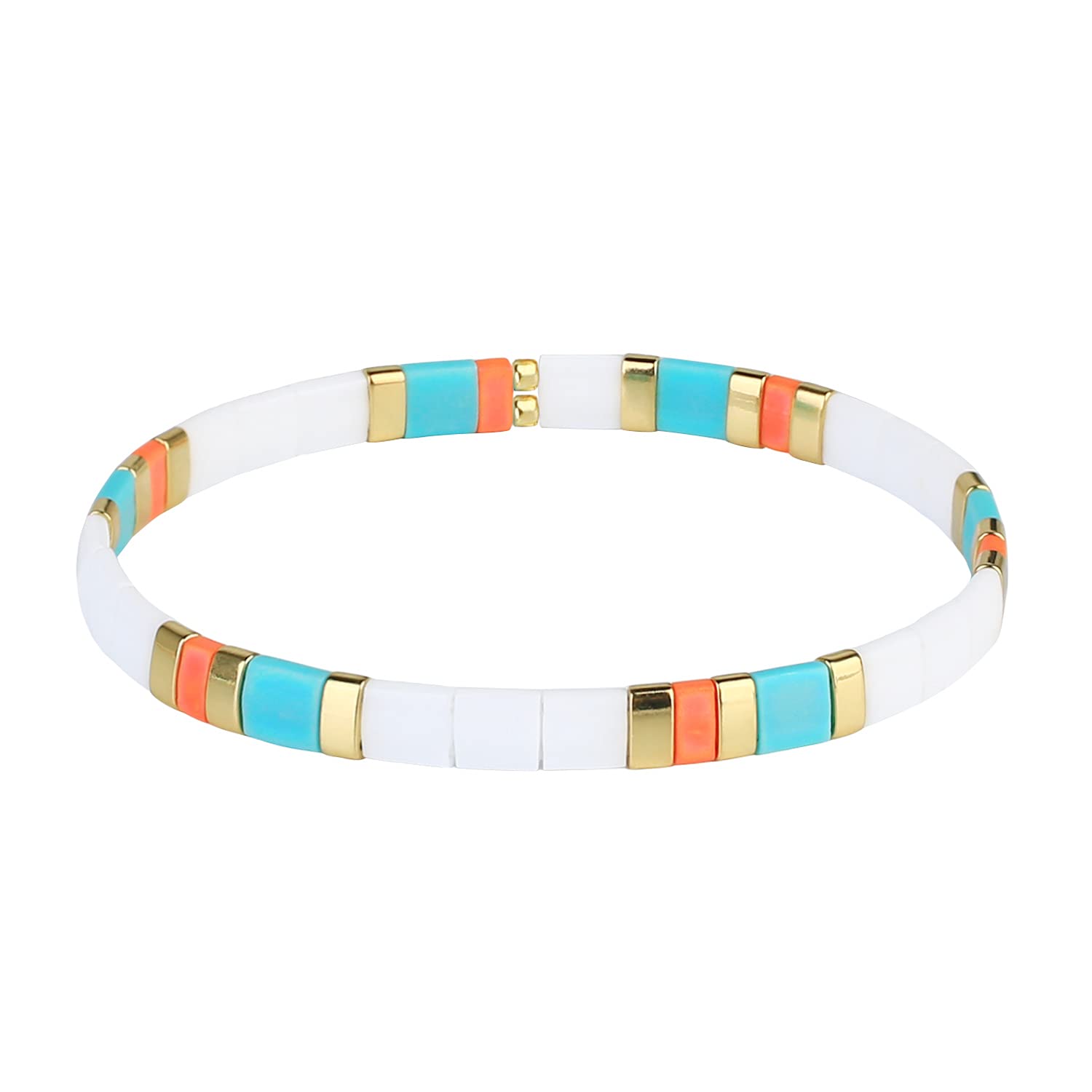 KELITCH Damen Freundschaftsarmbänder Perlen Strang Armbänder