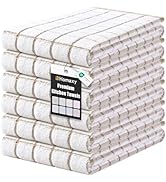 Homaxy Premium Kitchen Towels(16”x 28”, 6 Pack), Large Ring Spun Cotton Dish Towels, Super Absorb...