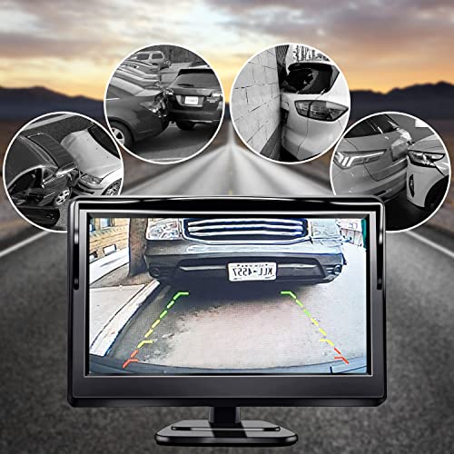 Kairiyard Backup Camera with 5inch Monitor, Car Rear View Reverse Camera HD Night Vision 170° Wide View Vehicle Back up Camera Systems IP69 Waterproof for Car Truck - Image 3