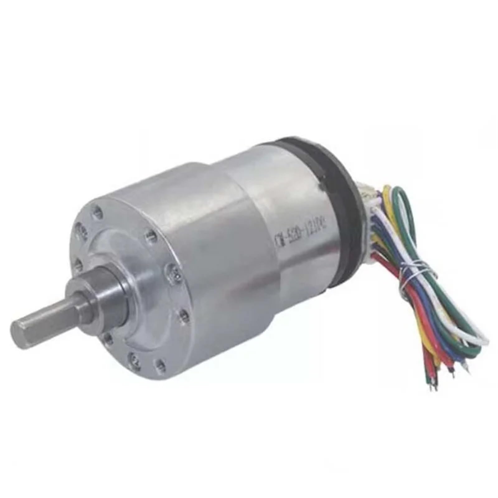 520 Getriebemotor-Encoder DC 6 V 12 V Hohes Drehmoment Ganzmetall-Getriebe-Untersetzungsmotor 20-1000 U/min Elektrisches Untersetzungsgetriebe(with Bracket,6V 100 RPM)