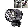LED moto phares Lampes DC12V-85V 30W 4000lm 6000K IP67 6 LED Lampe Perles de moto en alliage d’aluminium LED phare Lampes, constamment lumineux XY LED phare pour motocycles Phare