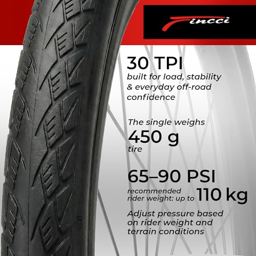 Fincci Roam 700 x 32c Foldable Bike Tires with Anti-Puncture