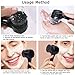 Beomeen Face Brush 2 in 1, Facial Cleansing Exfoliating Scrubber Brush, Silicone Double Side Manual Face Wash Scrub Brush with Soft Bamboo Charcoal Fiber for Deep Pore Cleansing, Massaging, Skin Care