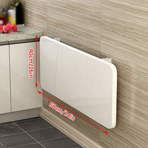 Bureau d'ordinateur flottant multifonction : table pliable murale compacte