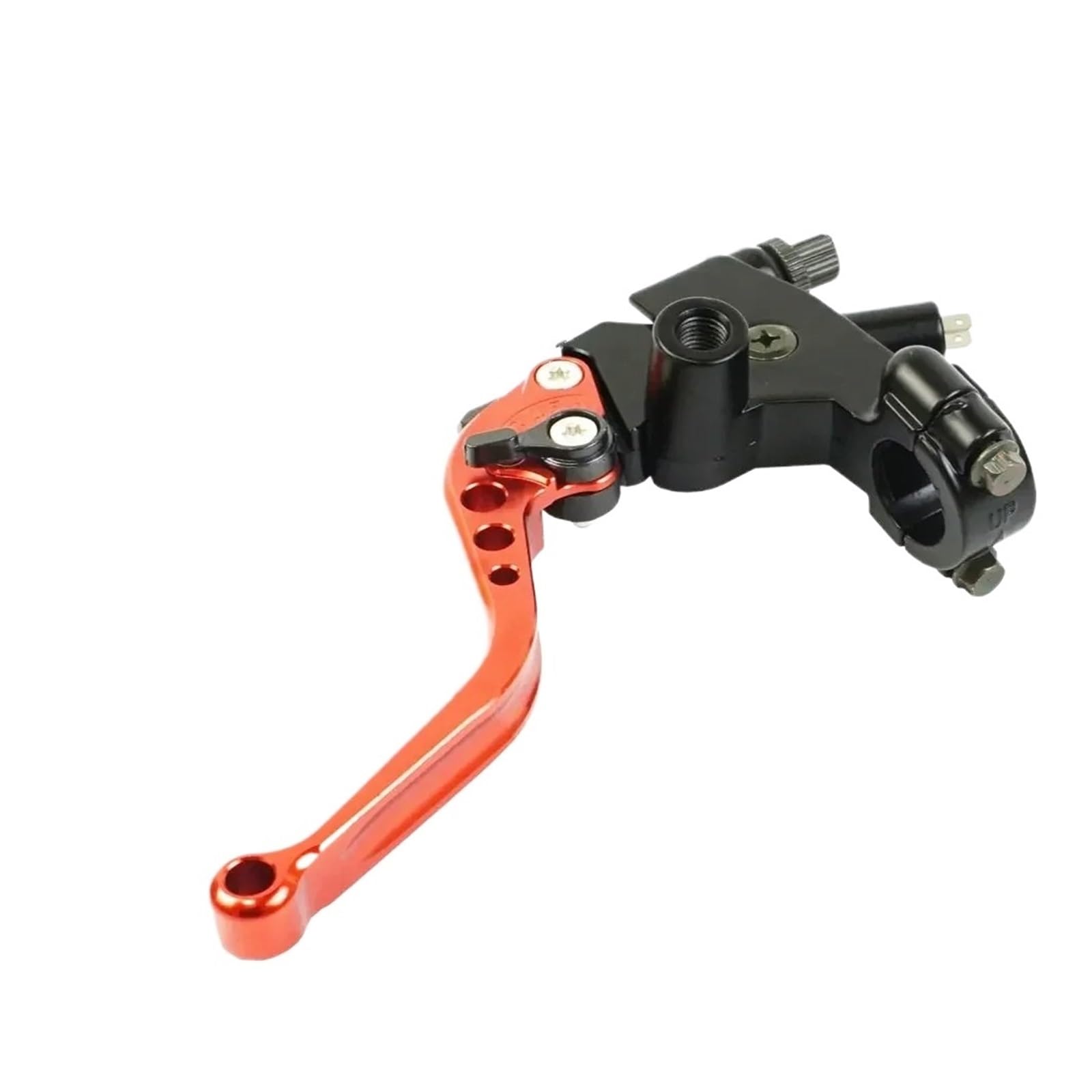 Hguvsjd 7/8" 22mm CNC Aluminum Alloy Moto Front Brake Clutch Master Cylinder Hydraulic Pump Lever Motorcycle Brake Lever(Clutch Orange)