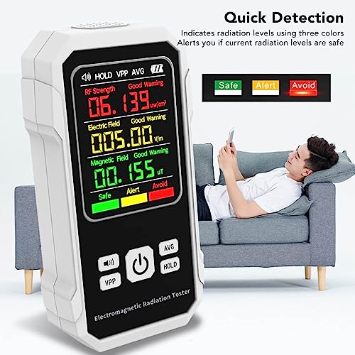 Detector portátil de radiación EMF Tyenaza recargable miniatura 5