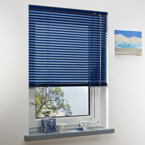 Liedeco | Aluminium-Jalousie | orientblau B90cm x H160cm