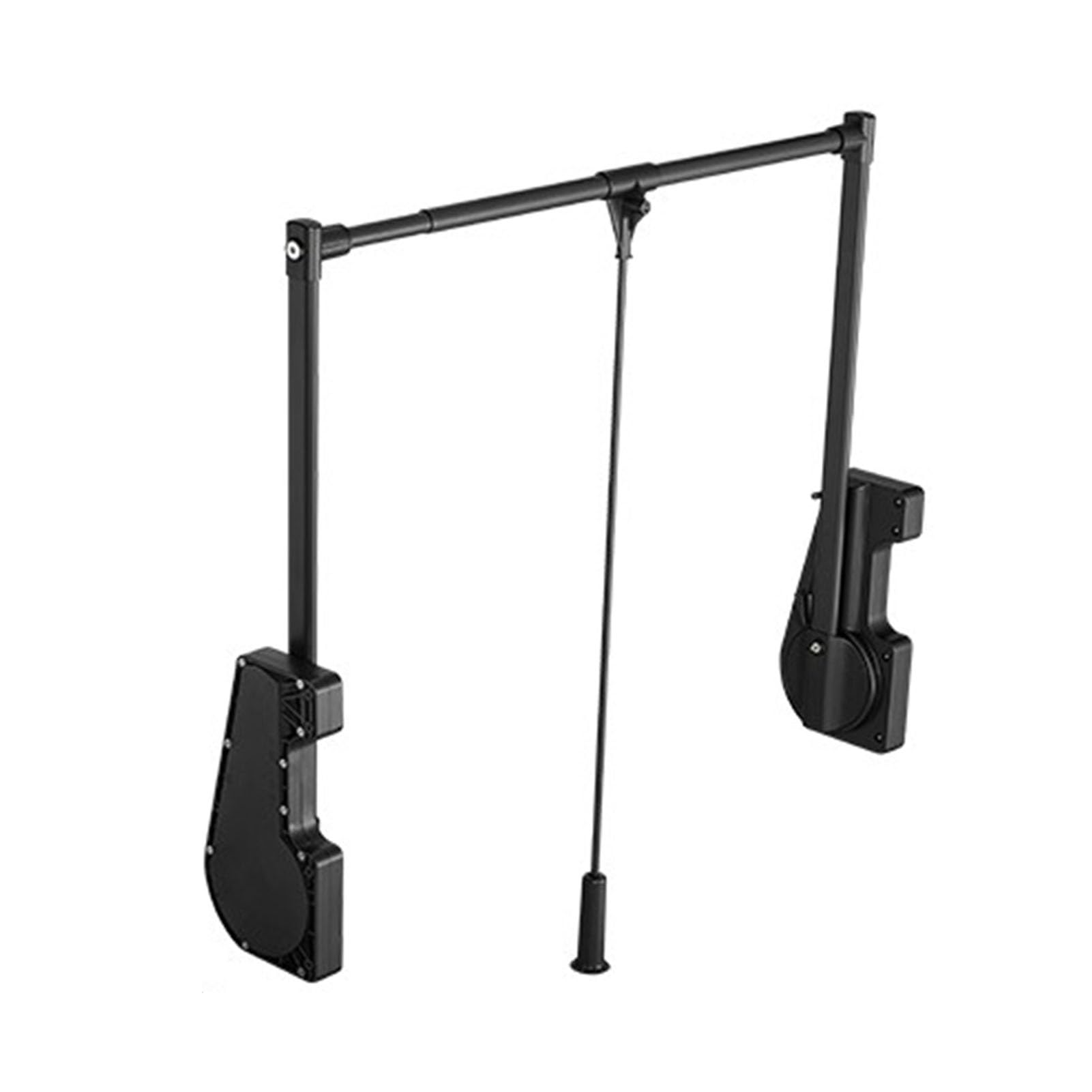 Barre de penderie escamotable réglable alu gain de place dressing