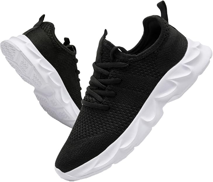 DLWKIPV Mens Running Shoes Sneakers Tennis Non Slip Walking Gym Workout Athletic Slip On Casual Lightweight Breathable Mesh Fashion