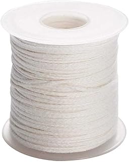 200 ft Cotton Candle Wicks 24 Ply Braided Wick Spool Candle Wicks for DIY Candle Craft