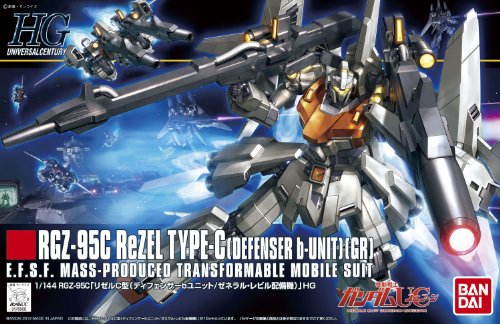 Modèle ReZEL Type C Defensor B-Unit HGUC Bandai à monter pour diorama Gundam - 3