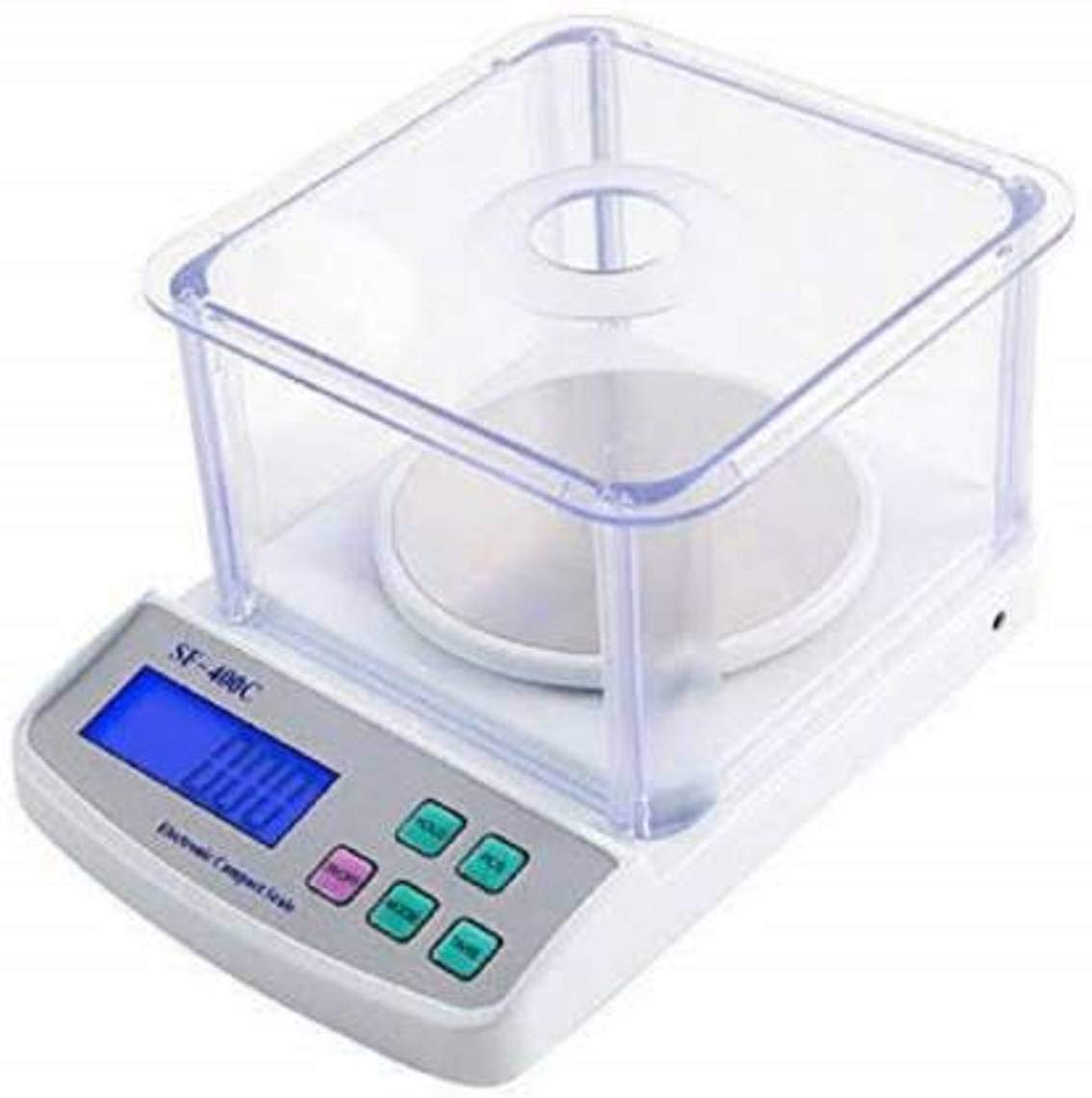 NIBBIN Sf-400c Digital Gold & Silver Ornaments Weighing Scale - 600g x 0.01g, White With Blue Screen (for Research)