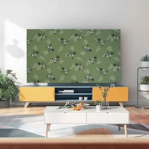 Image of Glassiano Marigold Dustproof Printed 49 inch LED TV Cover Screen Protector Compatible for All Models, Print 36