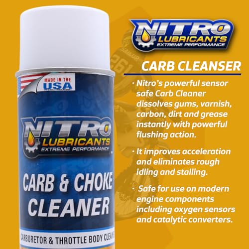 Nitro Lubricants Carb & Choke Cleaner