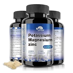 Potassium Magnesium Supplement 1000...