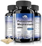 VPKIN Potassium Magnesium Supplement 1000mg, Magnesium Potassium Zinc Aspartate Support Vascular,...