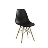 LDGSUPH Stretch Chair Covers 2 Pack, Soft Milk Silk Slip Resistant Furniture Protector, Washable Removable Slipcovers for Dining Room and Office Chairs(Black)