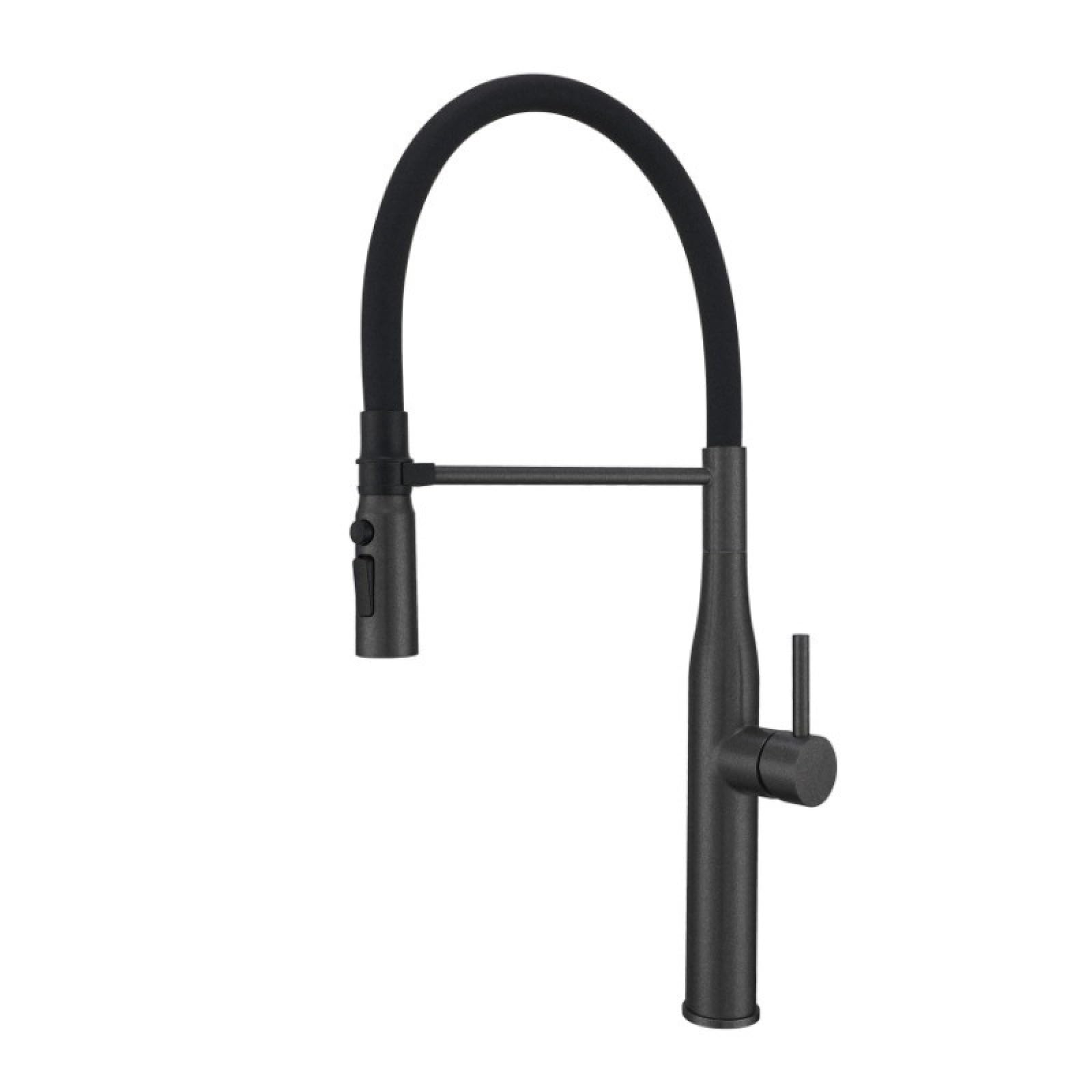Fanjubei Black Kitchen Magnetic Hot And Cold Pull-Out Rotating Telescopic Sink Faucet,