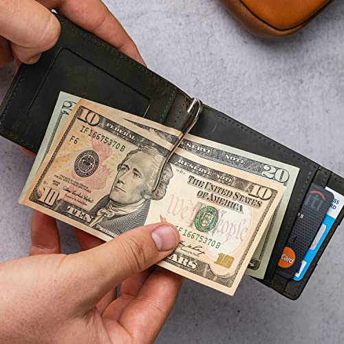 Image of Brooklyn Bridge Premium Stainless Steel Spring Money Clip for Men - Slim, Durable Metal Wallet Alternative - Stylish Cash and Card Holder for Office, Travel & Gifting