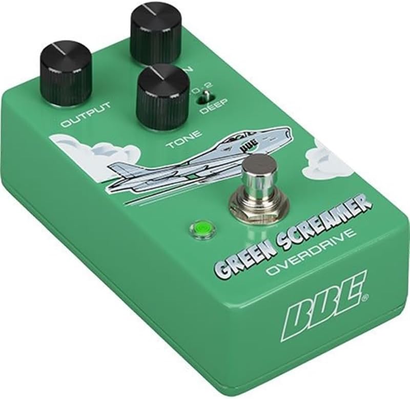 BBE Green Screamer V2 Overdrive Pedal for Electric Guitar - Ultimate Distortion & Overdrive Effects, Compact Design, Mini Tube Screamer