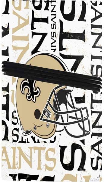 Skinit Decal Gaming Skin Compatible with PS5 Pro Bundle - Officially Licensed NFL New Orleans Saints - Blast Design