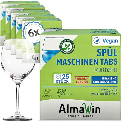 AlmaWin Dishwasher tablets (6 x 25 pieces)