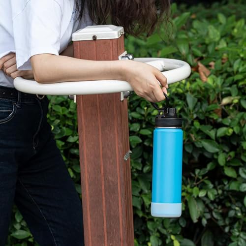 Image of KOODEE Stainless Steel Water Bottle 26 oz Insulsted Sports Water Bottle-Double Wall Vacuum Wide Mouth Metal Water Bottle with Leakproof Spout Lid (Sky Blue)