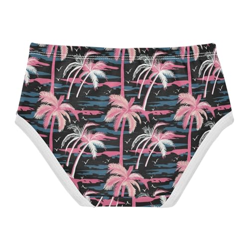 Joisal Cotton Girls Underwear Toddler Aesthetic Palm Trees Panties for Girl Aesthetic Undies Kids Briefs 2t2