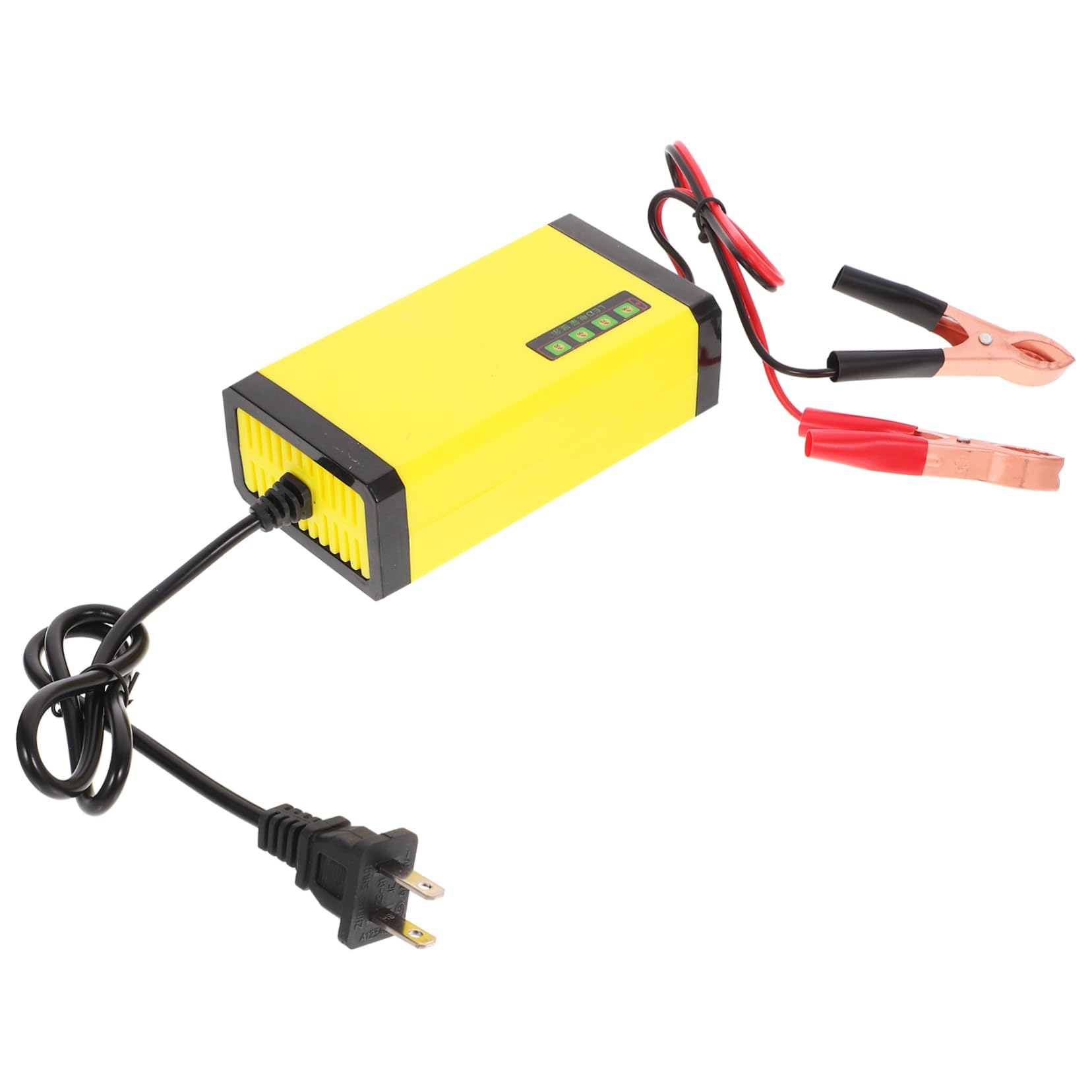 STOBAZA Motorcycle Battery Charger with Power Display Plug Easy Plug and Play Operation Suitable for Various Motorcycle Batteries with Clips