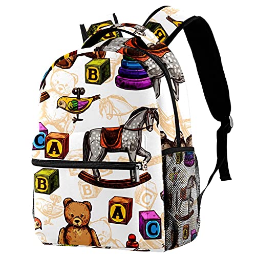 Sac à dos ours peluche voyage anti-gaspillage avec porte-gourde