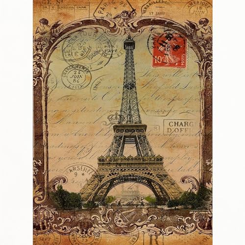 Baraja Vintage Paris Torre Eiffel tamaño estándar miniatura 2