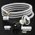 onlyfire 5 Feet Propane Regulator Hose with Propane Tank Gauge, Stainless Steel Braided Hose for Propane Patio Heater, Burner Stove, Fire Pit, Gas Water Heater, Smoker, Grills, QCC1 Connection