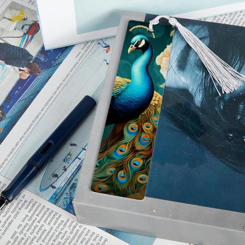 Marque-page paon compagnon idéal de vos moments de lecture cocooning