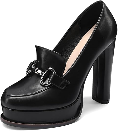 Mocassini Con Tacco Alto QUEEN HELENA - Tacco 12 Cm, Ecopelle, Donna - Foto 4