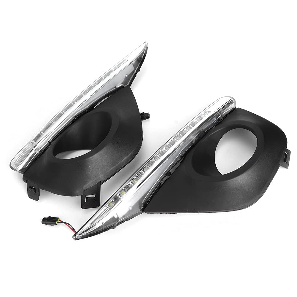 Luci di marcia diurna a LED DRL per auto, coppia di luci di marcia diurna a LED DRL adatte per Koleos 2011-2013 + led koleos