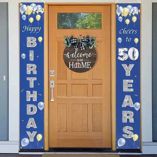 21st Birthday Decorations for Men, 21st Birthday Decorations for Him, 21st Birthday Banners for Men, 21st Birthday Party Ideas for Men Women Birthday Indoor Outdoor Blue