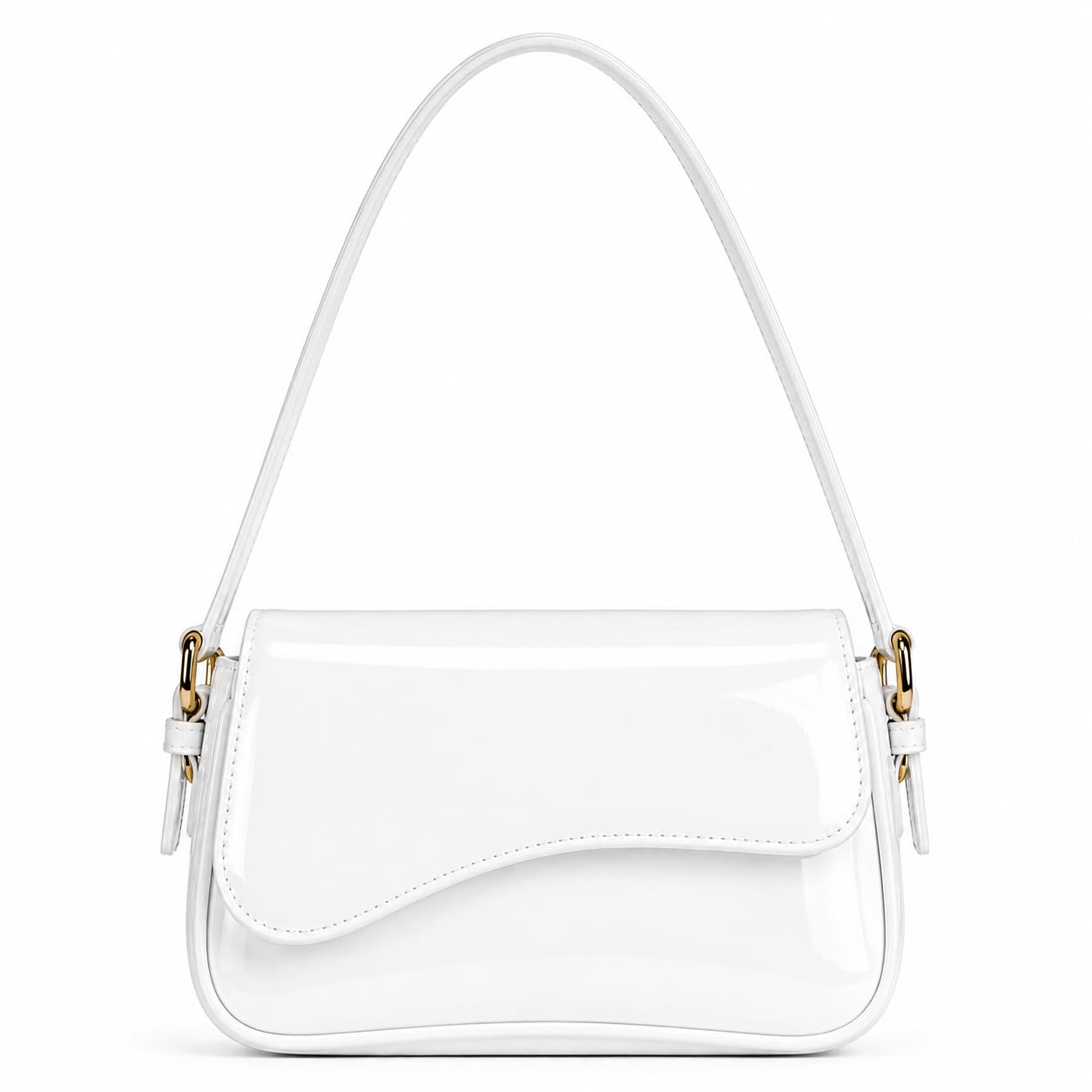 Women Shoulder Handbag with Flap Closure, Minimal Underarm Purse, PU Leather Fashion Bag for Party, Travel, Shopping & Casual Wear-image-43