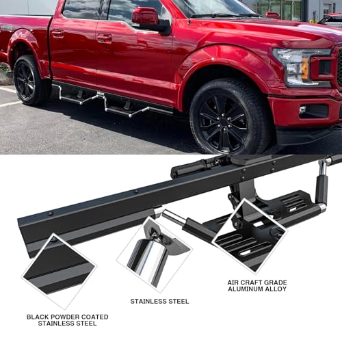 Estribos retráctiles APS iBot para Ford F-150 2015-2020 miniatura 4