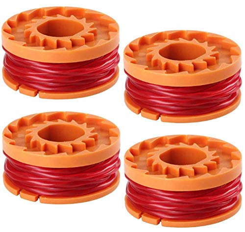 8Pcs Rasentrimmer Faden für alle WORX Rasentrimmer, Langlebige Ersatzfaden Spulen für verbesserte Schneidgeschwindigkeit – Ø 1,65mm, 3m Länge