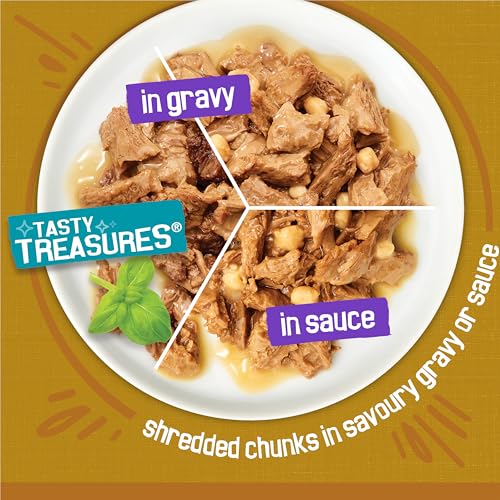 Friskies Tasty Treasures Wet Cat Food, Poultry & Fish Combo Variety Pack 3 Flavours - 156 g Can (24 Pack) by Friskies - Image 6