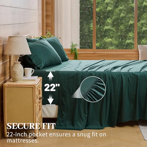 Image of Bedlifes 1000TC Egyptian Cotton Cal King Sheets, 18-24 inch Extra Deep Pocket