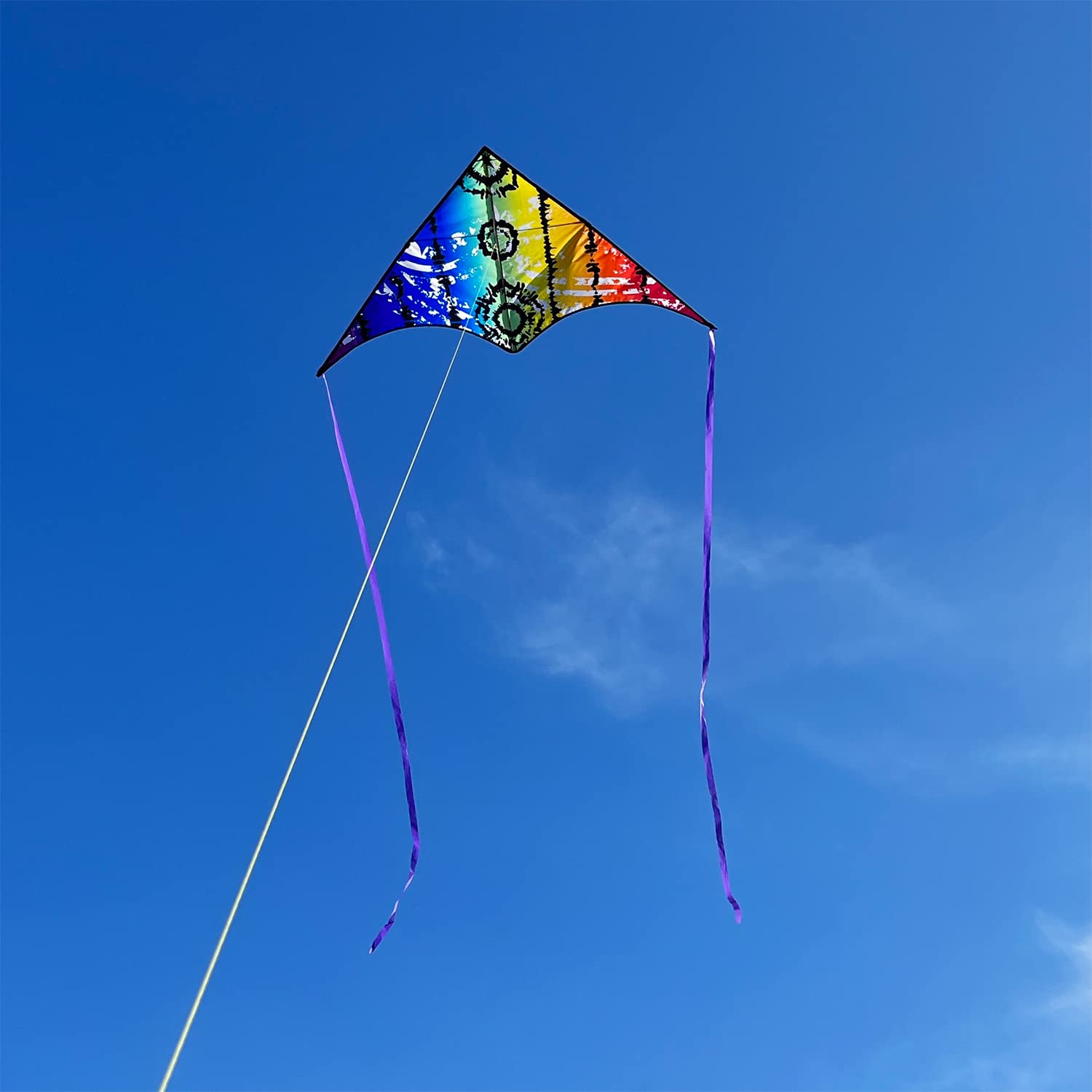 HONBO Grands Cerfs-Volants Delta pour Enfants et Adultes pour Les Excursions à la Plage, Les Jeux de Plein air, Parfaits pour Les débutants, Corde Incluse, Jouets faciles à Voler, Cerfs-Volants avec