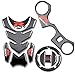 REVSOSTAR Real Carbon Fibre Gas Cap, Tank Pad,Triple Tree Front End Upper, Top Clamp Decal Stickers, Tank Pad, Tank Protector for GSXR 600 GSXR 750 GSXR 1000 K6 K7 K8 K9 L1 2006-2017,3 Pcs Per Set