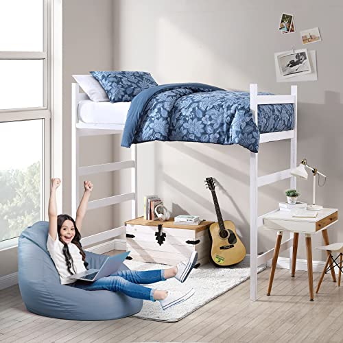 Poppy & Fritz - Twin Comforter Set, Reversible Cotton Bedding With Matching Sham, Medium Weight Home Decor (Simone Blue, Twin) #TOP6