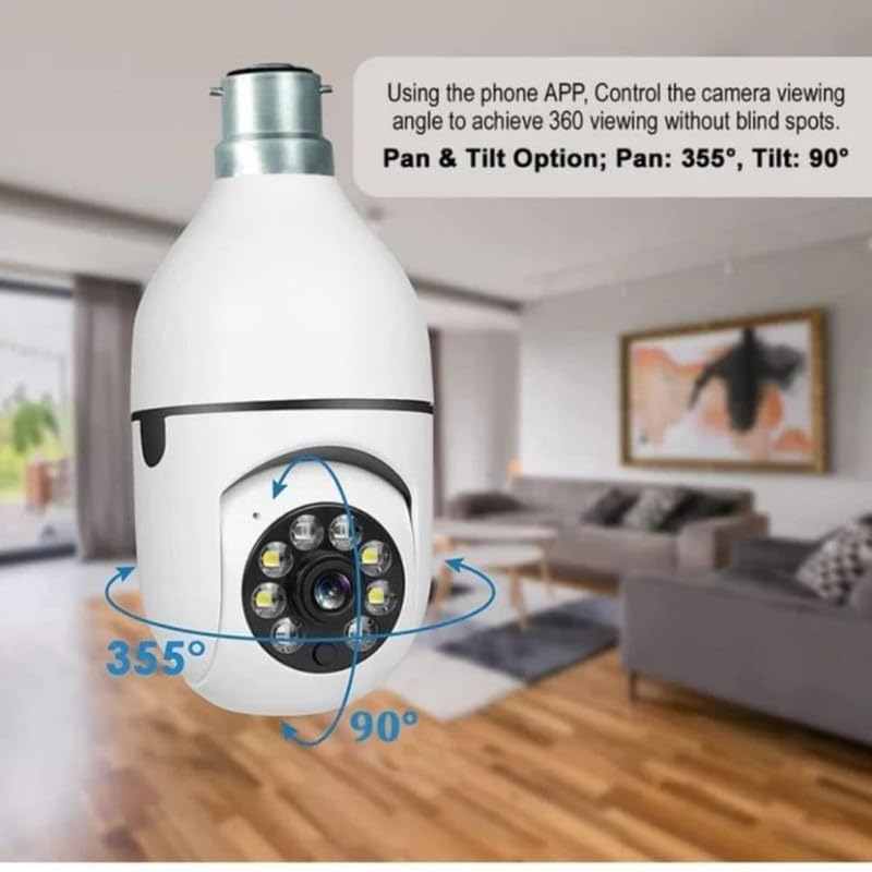 SIFACAM Wi-Fi Bulb Camera 3MP Full HD Smart Home Monitoring 1