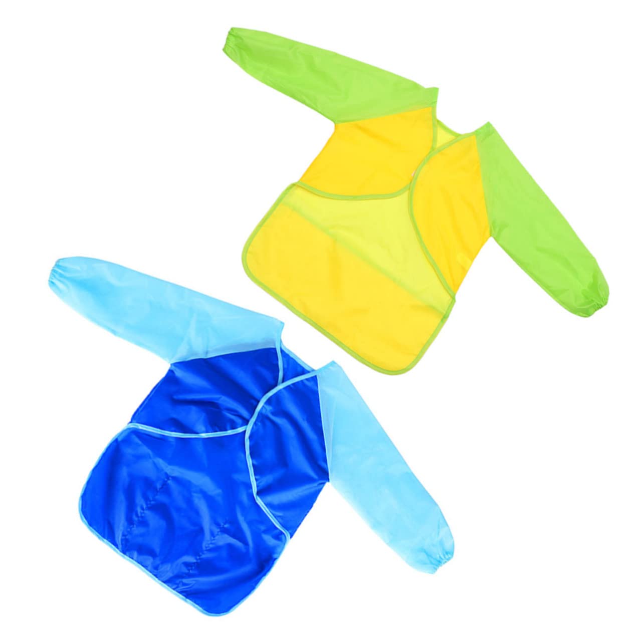 SHERCHPRY 3sets Kind Künstler Schürze Kinder Kochen Malerei Ärmel Robust Gelb 2 Stücke * 3
