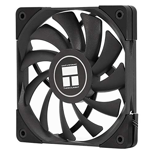 Thermalright TR TL-C12015B Ventilador para Caja de Ordenador 120 x 120 x 15 mm, Silencioso 4 Pines PWM, Ventilador de Refrigeración Delgado 15 mm