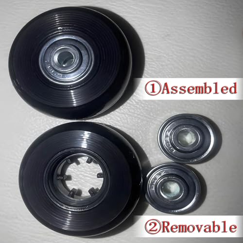 Luggage Wheel Replacement, 50mm x 18mm Luggages Suitcase Replacement Wheels Set of 4, Repair Wheels for Luggage for Travel Box, Suitcase4