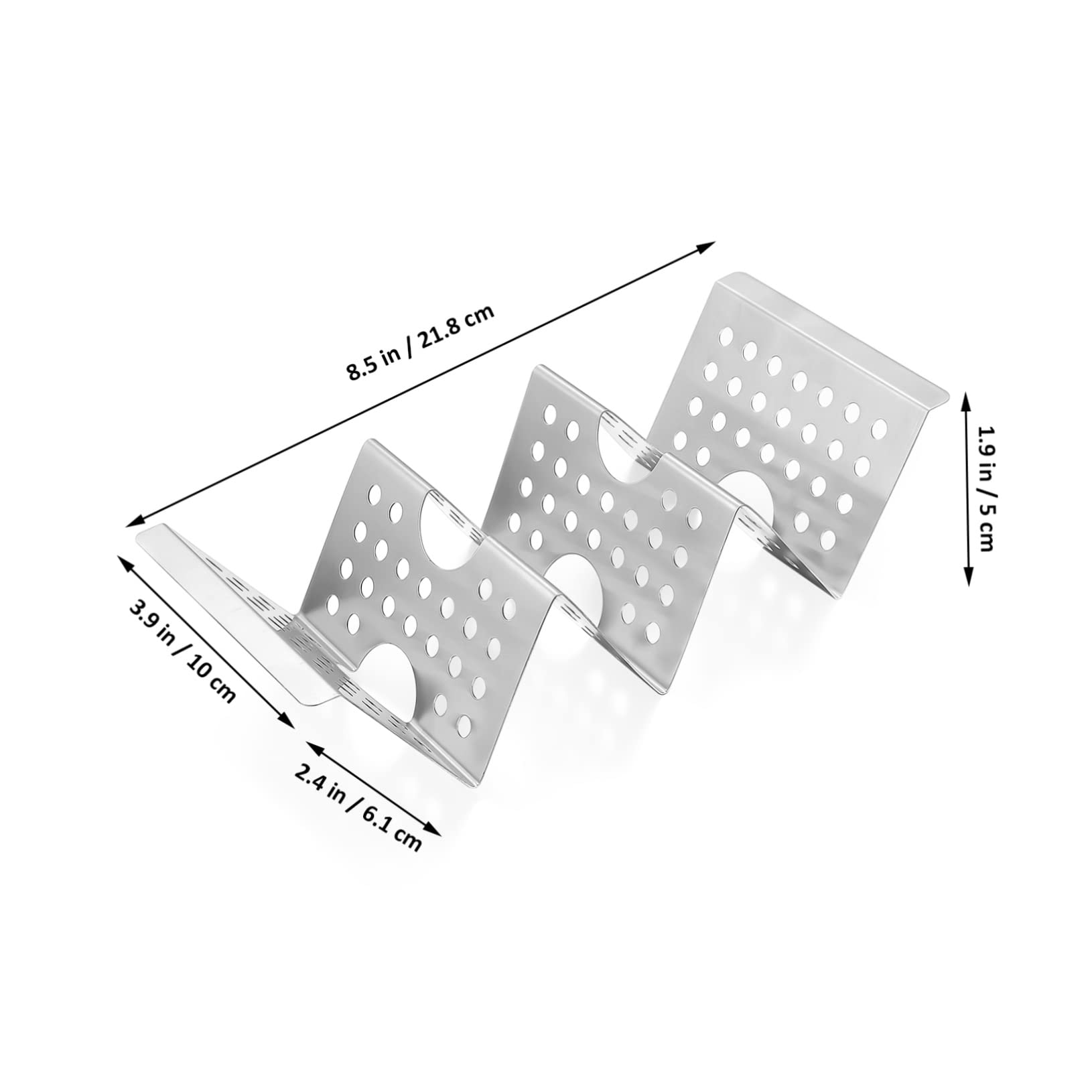 GRIRIW Taco Holder Stainless Steel Taco Rack Pancake Stand for Family Gatherings